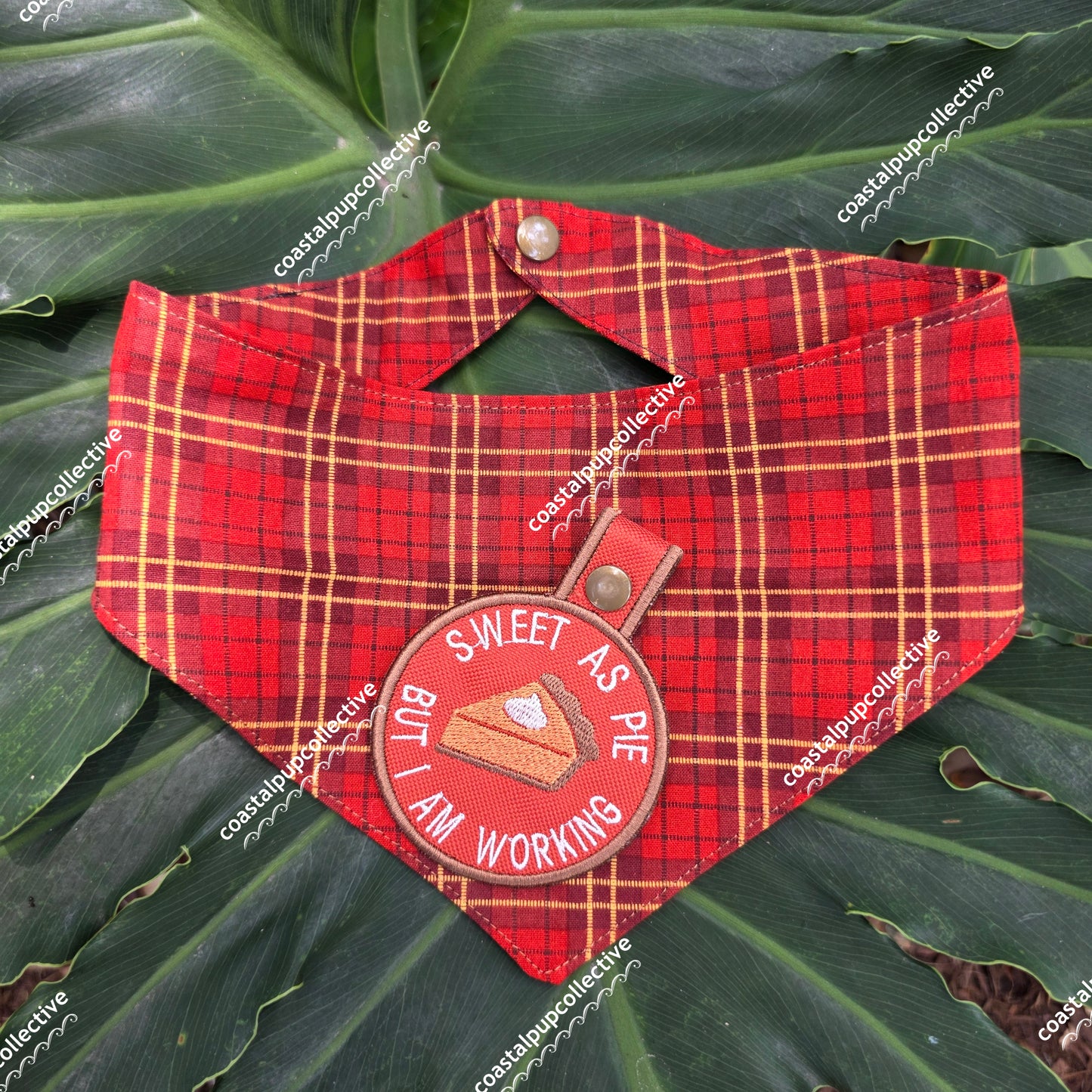Large fall bandana & tab set *pick your clip*
