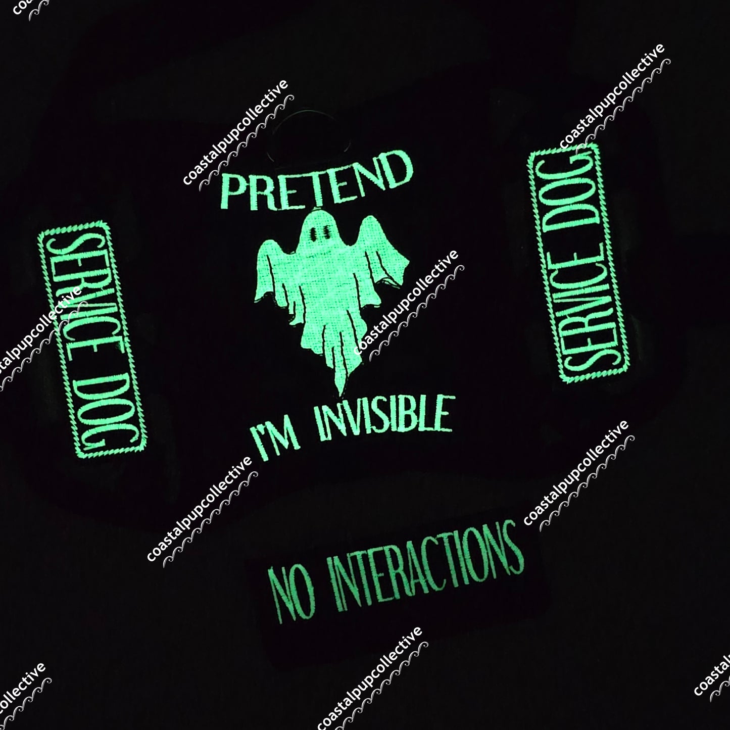 Small glow halloween vest & mini wrap set