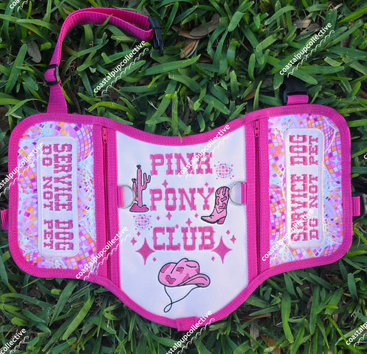 Pink disco inspired vest