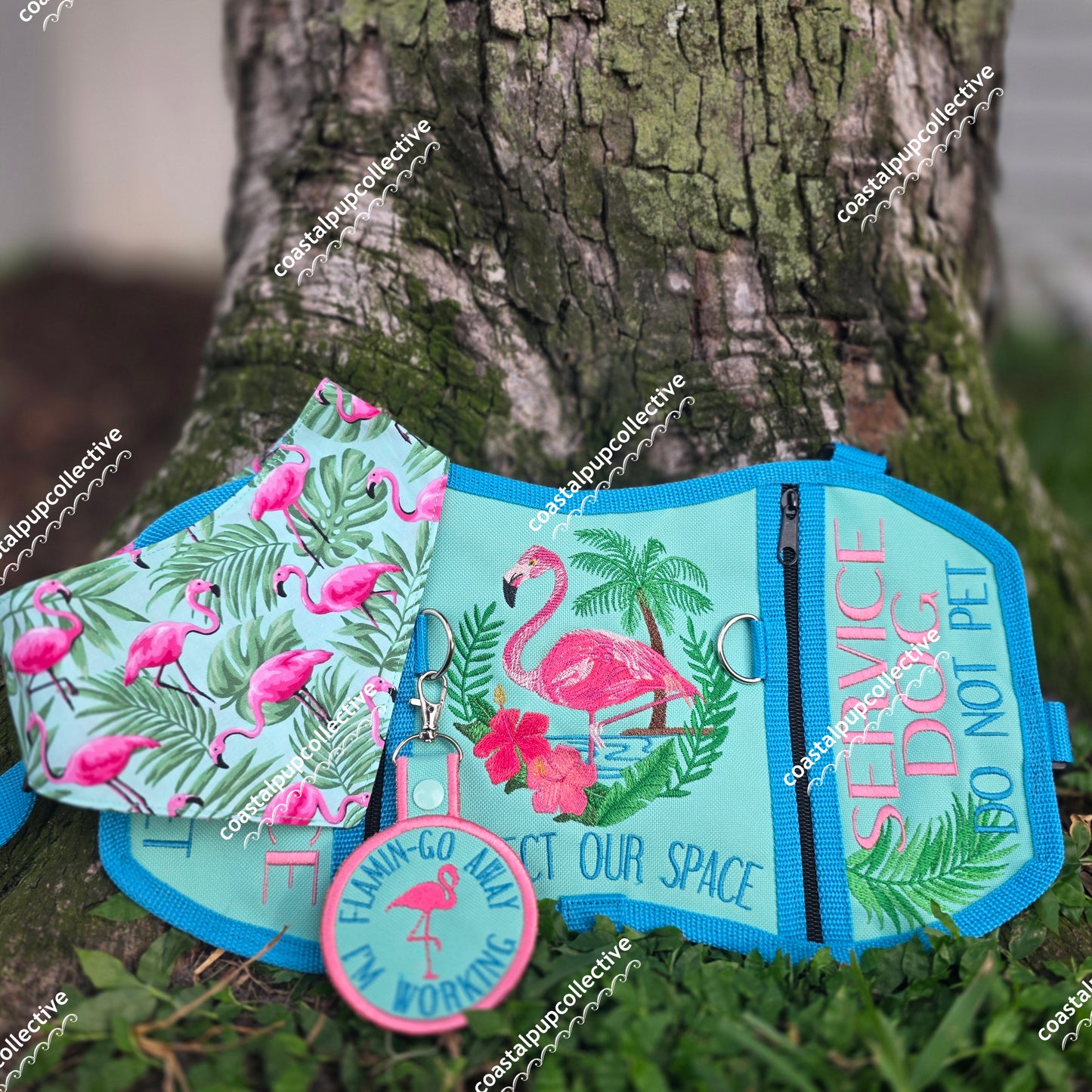 Summer vest, bandana, & tab set