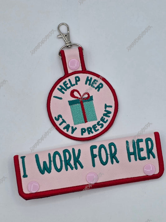 Christmas wrap & tab set
